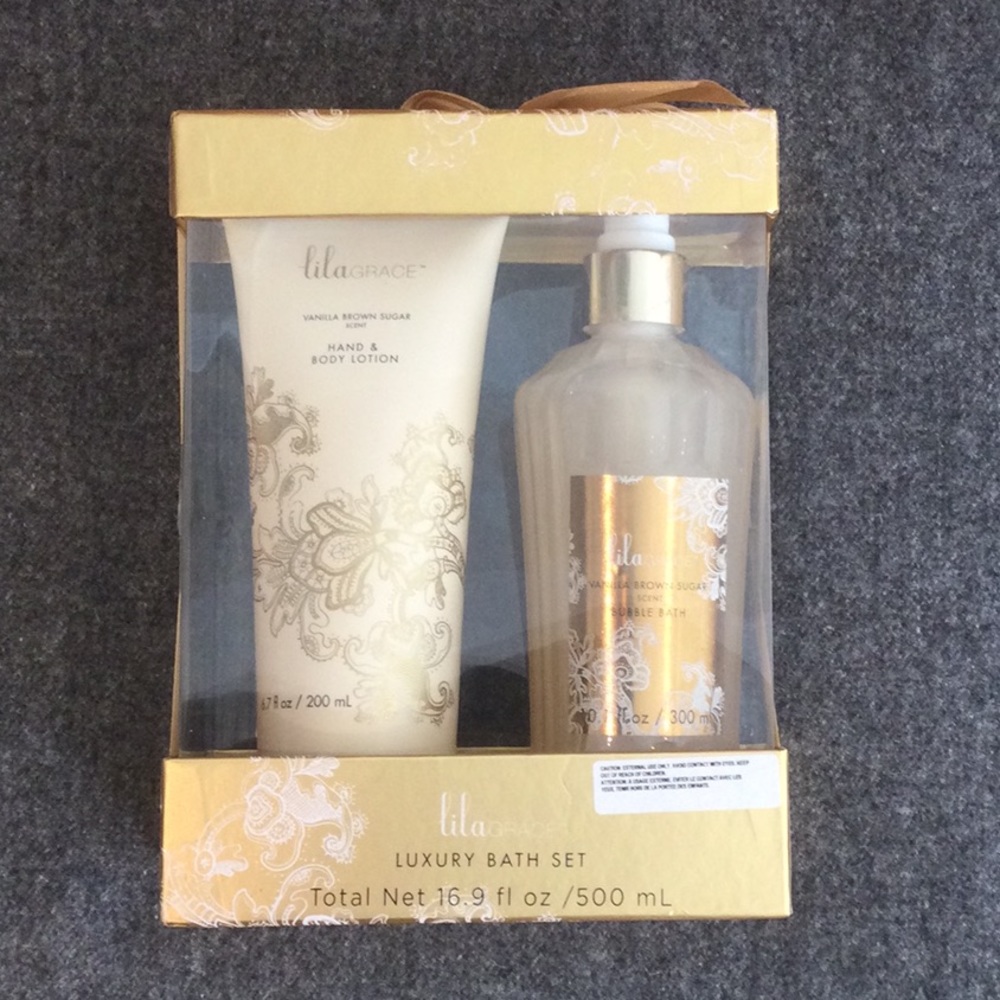 Lila Grace Luxury Bath Set - vanilla brown sugar
